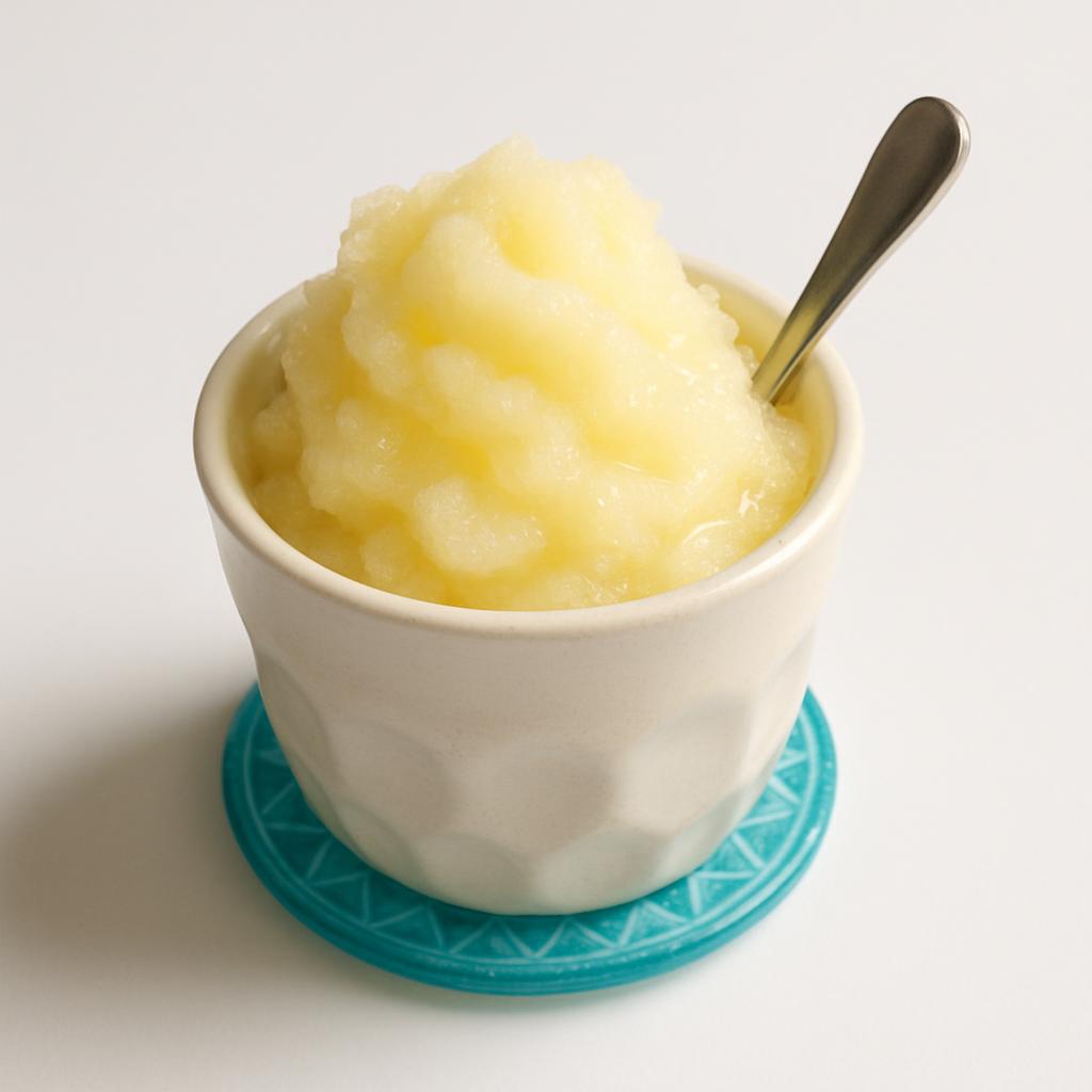 Lemonade Italian Ice, served