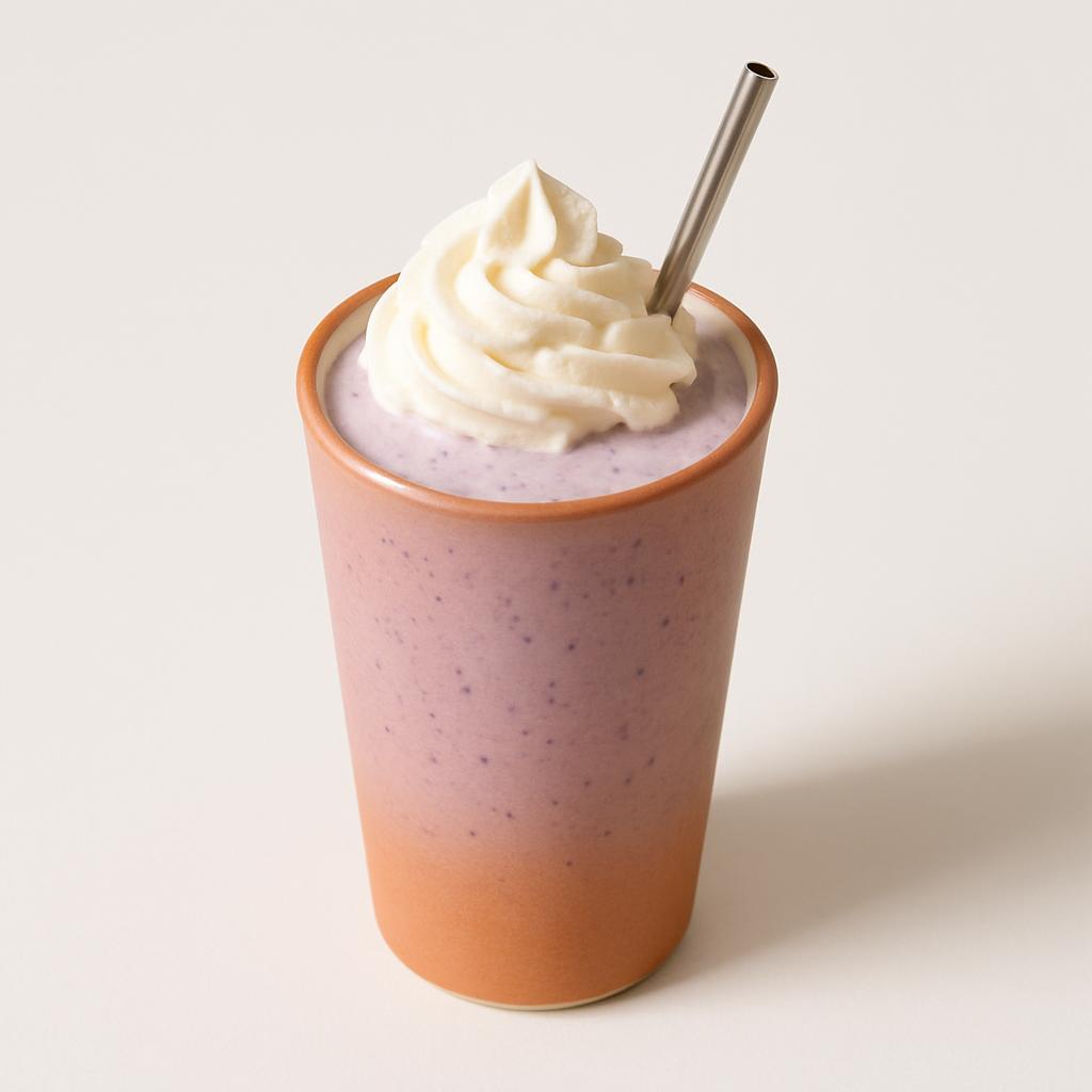 Blueberry Milkshake, served