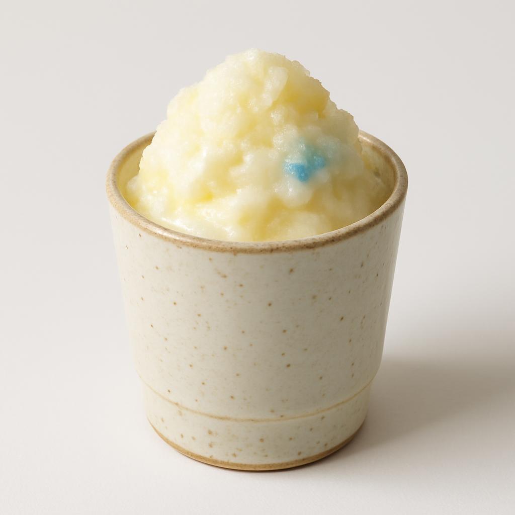Lemonade Italian Ice, served