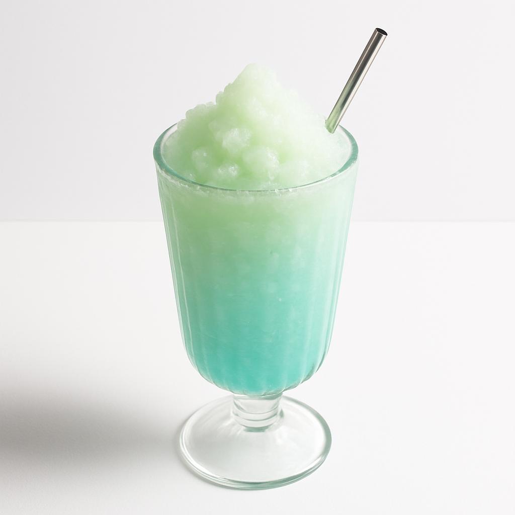 Lime Slushi, served