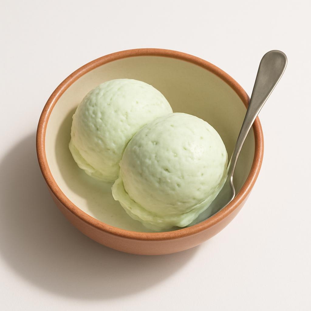 Mint Ice Cream, served