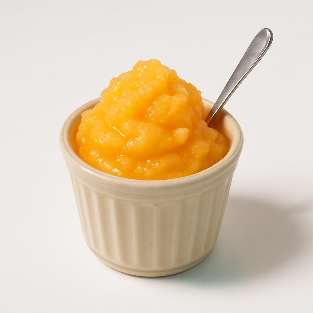 Orange juice Italian Ice, served