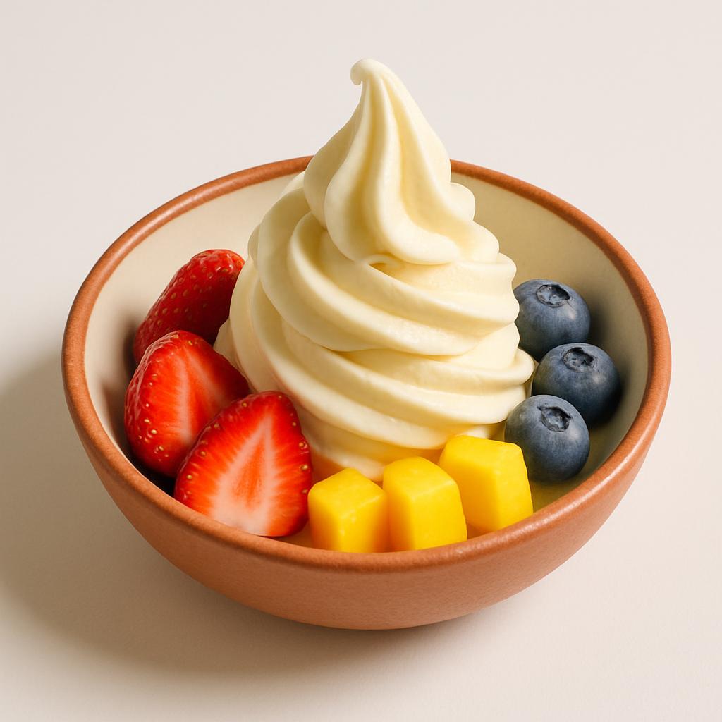 Vanilla Frozen Yogurt, served